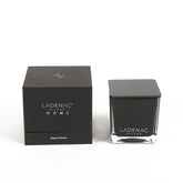 Ladenac Minimal Floral Champetre Black Square Jar Candle Small